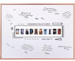 GraduatePro Graduation Decorations Signature Board Guest Book Alternative 12x... - Picture 1 of 7