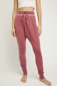 NEW Free People Cozy All Day Harem Pink Jegging Jogger Pants Size M - Picture 1 of 9