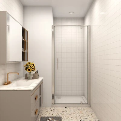 Nischentür Pendeltür Duschtür Schwingtür 70-100cm Duschabtrennung Duschkabine - Bild 1 von 4