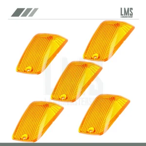 5Pcs Cab Marker Roof Running Clearance Light Amber Covers for 1998-20 Chevy GMC - Picture 1 of 6