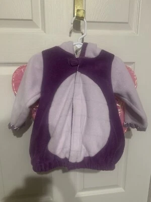 Antiguo Disfraz de Peluche Mariposa Azul Marino Púrpura Infantil Bebé Talla 12-24 Meses Solo Top Foto 1 de 4
