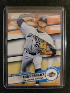 2019 Pro Debut, CHRIS PADDACK SAN ANTONIO MISSIONS LEAPS & BOUNDS RC, padres - Picture 1 of 2