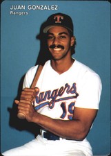 1992 Rangers Mother's #4 Juan Gonzalez 