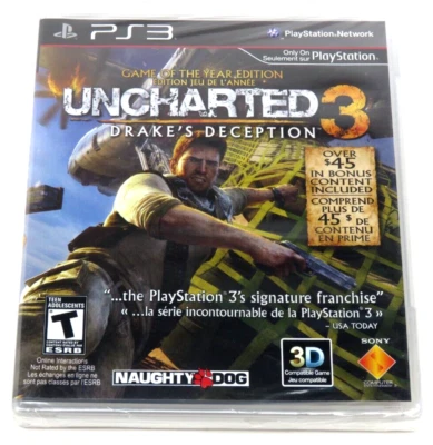 Uncharted 3: Drake's Deception Game of the Year Edition (PS3  Playstation 3) NEW - Image 1 of 2