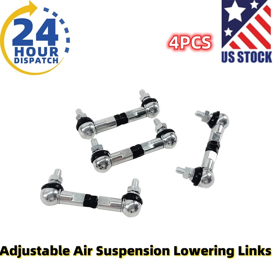 4pcs Adjustable Air Suspension Lowering Links for Porsche Cayenne 2003-2018 US - Image 1 of 4
