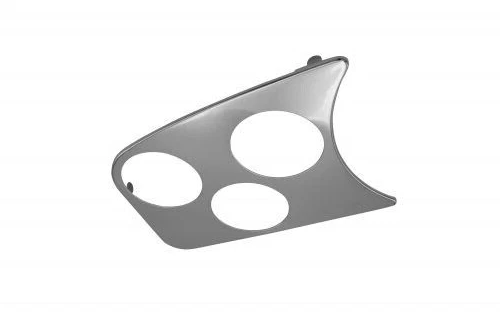 Panel cromado calibre 3 - izquierda del velocímetro - x2 2 1/16" x1 3 1/8" - EMPI 14-1002 Foto 1 de 1