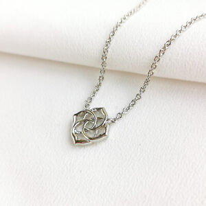 Kendra Scott Decklyn Silver Pendant Necklace | NEW