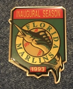 Alfiler de solapa Florida Marlins ~ MLB ~ temporada inaugural ~ 1993 - Imagen 1 de 2