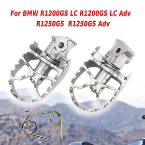 Reposapiés delantero plateado ancho clavijas de pie grueso del motor para BMW R 1200GS LC 2014-2018 - Imagen 1 de 12