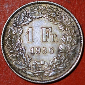 1 Franc 1956 silver KM#24 Switzerland - Picture 1 of 2