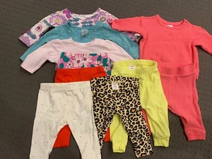 Baby Girls Bulk Clothing Lot 0-3 Months Mixed Tops And Leggings - Picture 1 of 1