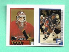 (1) PATRICK ROY 1988-89 O-PEE-CHEE  STICKER CANADIENS AS  NM+ CARD (I3417)