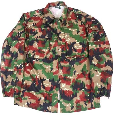 Swiss Army M83 Alpenflage Field Jacket Military Camouflage Uniform M70 TAZ - Image 1 of 4