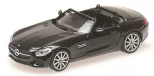 MINICHAMPS 870037131 Mercedes Benz AMG GTS 2015 Roadster Nero Ho 1:87 Nuovo - Foto 1 di 1