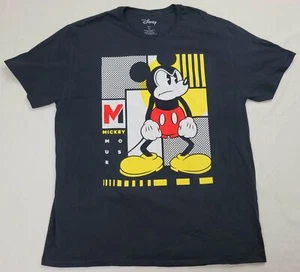 Angry Mickey Mouse Pouting Disney Mens T-Shirt (Black) - Picture 1 of 5