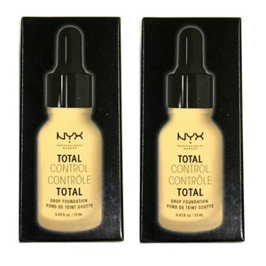 Pack of 2 NYX Total Control Drop Foundation, True Beige # TCDF08 - Picture 1 of 6