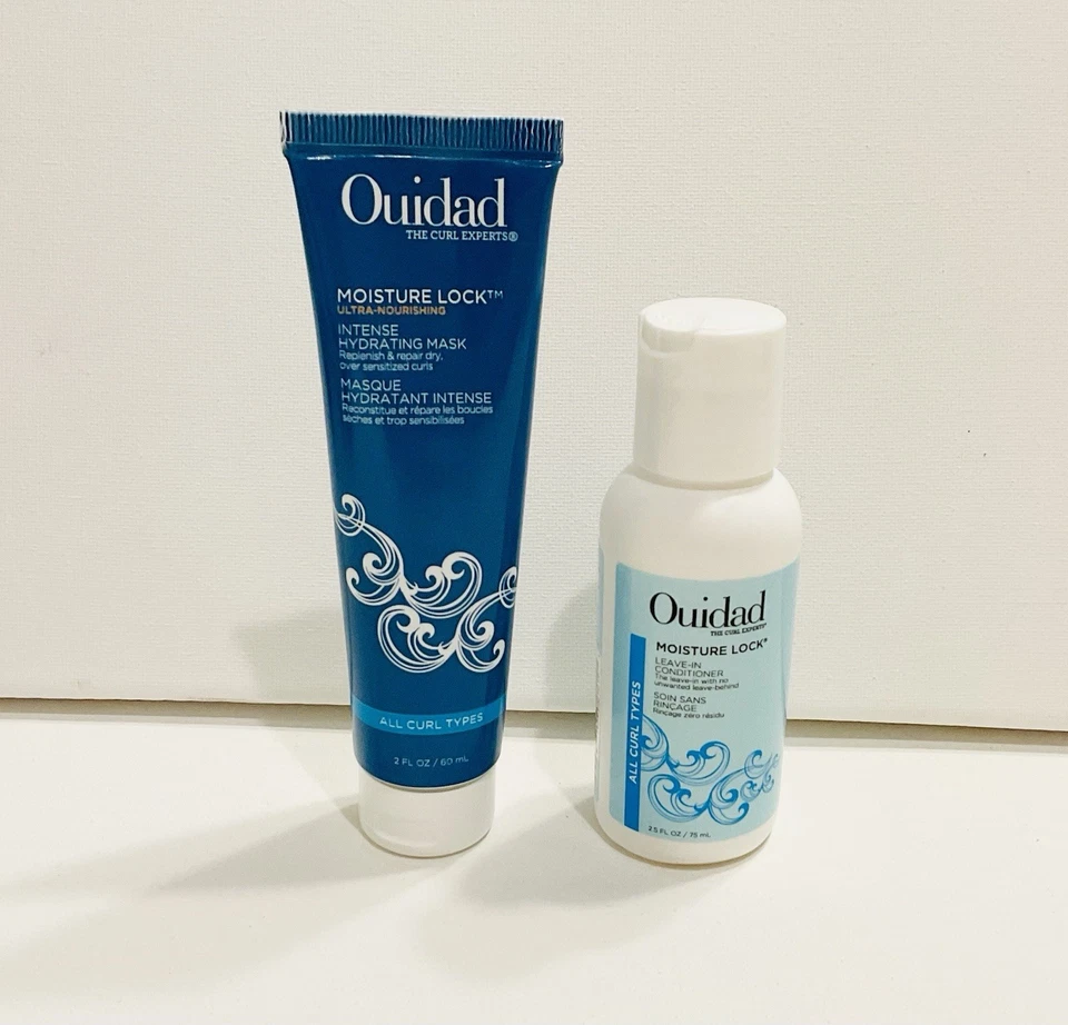 Juego de bloqueo de humedad Ouidad: acondicionador y máscara sin enjuague, TAMAÑO DE VIAJE, 2 oz, NUEVO Foto 1 de 2