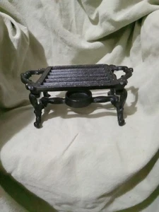 (076) Sungmor Heavy Duty Cast Iron Tealight Teapot Warmer. Stable Holder Stand - Picture 1 of 10