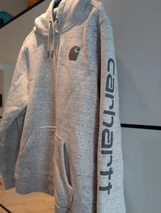Sudadera con Capucha Marca Carhartt Classic Gris Perfecto Estado Talla L. PVP £65 - Imagen 1 de 6