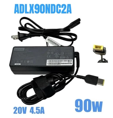Cargador Adaptador de Corriente CA Original LENOVO ADLX90NDC2A 20V 4.5A 90W Foto 1 de 4