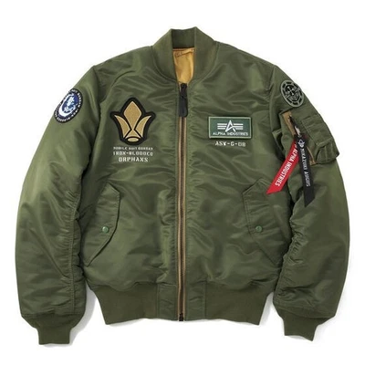 STRICT-G X ALPHA  Mobile Suit Gundam Iron-Blooded Orphans MA-1 Mikazuki M Jacket - Image 1 of 4