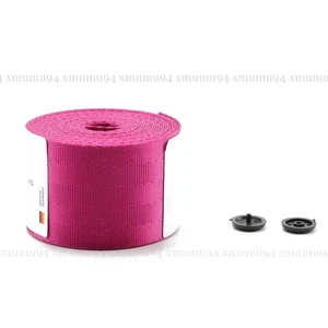 Purple 3.6M Seat Belt Webbing Polyester Seat Lap Retractable Nylon Safety Strap - Picture 1 of 6