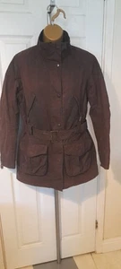 Barbour REBEL, Wachsjacke Damen UK 12 braun Sylkoil Gürtel Countryside - Bild 1 von 17