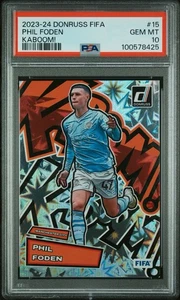 2023 Panini Donruss Phil Foden KABOOM! Case Hit PSA 10 - Picture 1 of 2