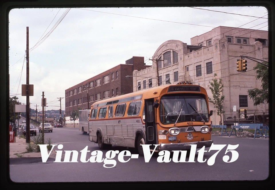 DIAPOSITIVA ORIGINAL GM 422 DOWNTOWN BUS CO HOBOKEN NJ KODACHROME 1987 Foto 1 de 1