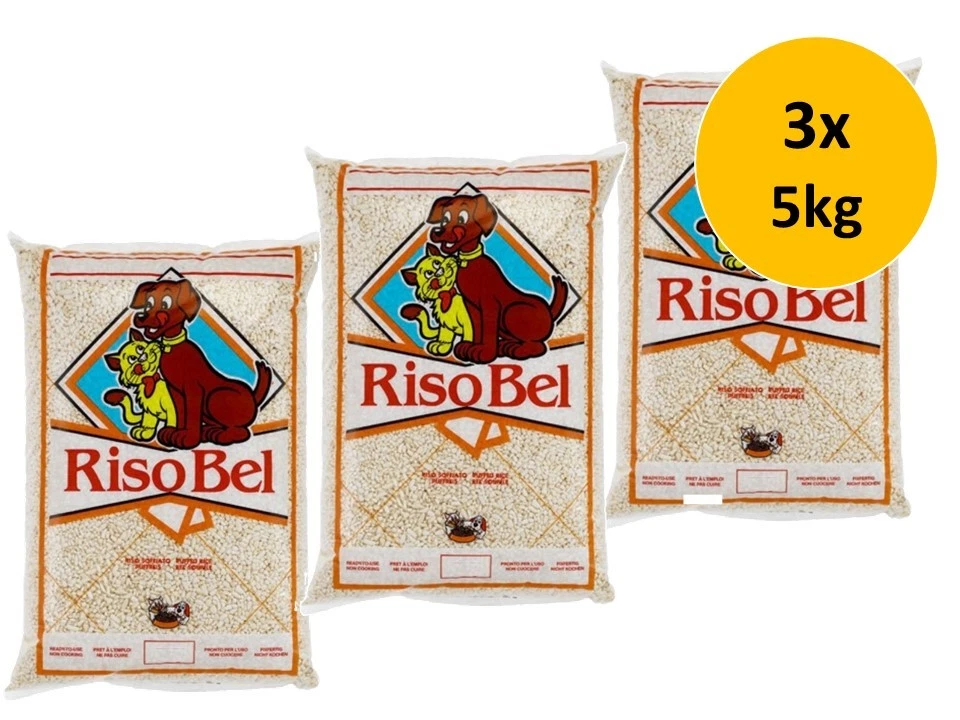 Riso Bel gepuffter Reis | 3x 5kg Ergänzungsfutter Sparpack - Bild 1 von 1