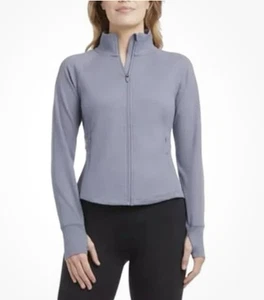 Jockey Ladies' Tulip Hem Yoga Jacket, Fog Grey, Small - Picture 1 of 3