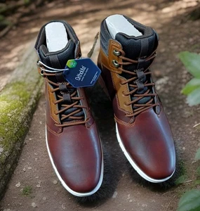 Mens Timberland GRAYDON Hiking Sneaker Boot Wheat/RUST Full Grain Leather Sz 9.0 - Picture 1 of 11