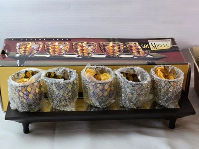 Townsend by San Miguel 5 Volitive Tray Candle Lamps Set NIOB - Image 1 of 4