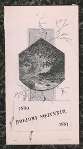 1881 Souvenir Victorian Trade Card Photographer Smith's Gallery Salem MA 3,25x2 - Bild 1 von 2