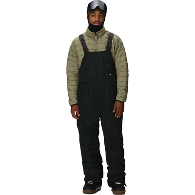 686 Hot Lap Insulated Bib Men's Snow Pants, Black, Small - Image 1 of 4