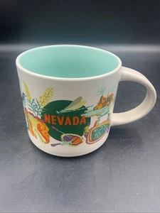 Starbucks Nevada Discovery Series Collection 14oz Coffee Tea Mug Cup Mint EUC - Picture 1 of 7