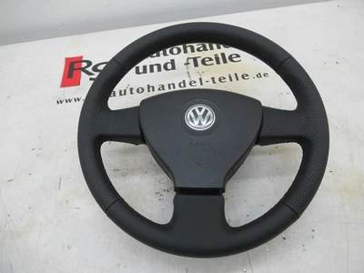 VW Golf 5 1K V Leder Lenkrad Neu bezogen Echtleder schwarz 1K0419091AG - Bild 1 von 4