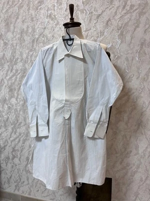 Antique French Edwardian Man's Circa 1900s With Embroidery Gents Dress Shirt - Image 1 of 4