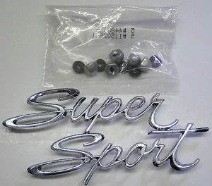 1966 1967 NOVA SUPER SPORT QUARTER PANEL EMBLEM NOS 4227012 GM L79 - Picture 1 of 3