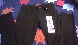 GIRLS SOUND GIRL BLACK STRETCH JEANS/LEGGINGS SIZE SMALL NEW WITH TAGS PANTS   - Picture 1 of 3