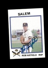 Rob Hatfield 1987 ProCards Salem Buccaneers authentic autographed card