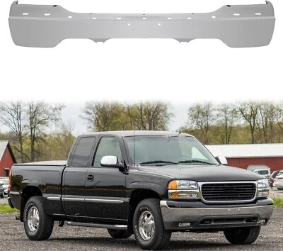 Barra frontal de parachoques cromada para 01-02 GMC Sierra 1500 2500 y 00-06 GMC Yukon XL Foto 1 de 4