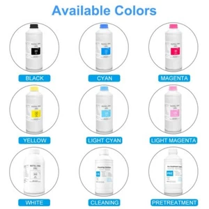 1L/Bottle DTG Textile InK For Konica Minolta KM512i 512 1024 1024i Printhead - Picture 1 of 21