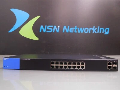 Linksys LGS318 18-Port Smart Gigabit Switch NO RACK EARS INCLUDED - Image 1 of 4