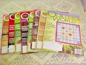 Quilters World Magazines Lot of 7 Back Issues 2004 and 2009 Great Patterns   - Picture 1 of 12