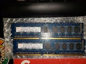HYNIX 4GB RAM (2GB x 2) HMT125U7BFR8C-H9 PC3-10600E 1333MHz ECC SERVER MEMORY - Picture 1 of 4