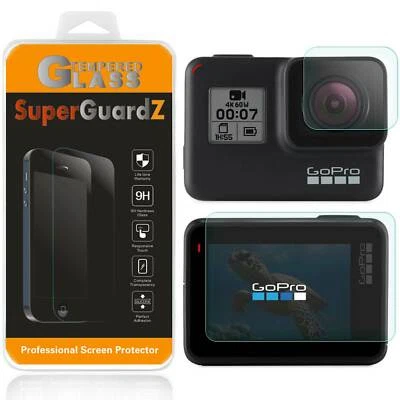 Tempered Glass Screen Protector + Lens Cover Shield Guard For GoPro Hero7 6 5 - Image 1 of 4