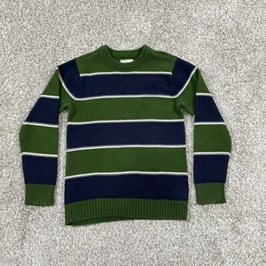 The Children's Place Sweater Toddler 24 mo Green Navy, White Stripe Sweater-New - Picture 1 of 1