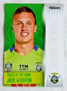 2017 NRL Traders Faces of the Game FOTG 6/48 - Jack Wighton - Picture 1 of 2