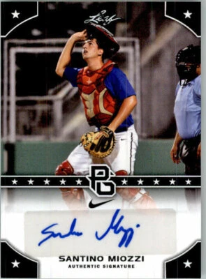 SANTINO MIOZZI 2015 Leaf Perfect Game NIKE All-American SHOWCASE Auto Rookie - Image 1 of 2
